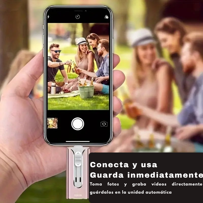 Memoria USB 4 en 1 para iPhone/iPad/Android/PC